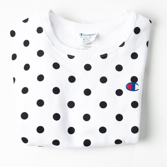 Final ❗️ NWT Champion logo polkadot Sweatshirt - Picture 2 of 5
